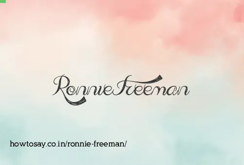 Ronnie Freeman