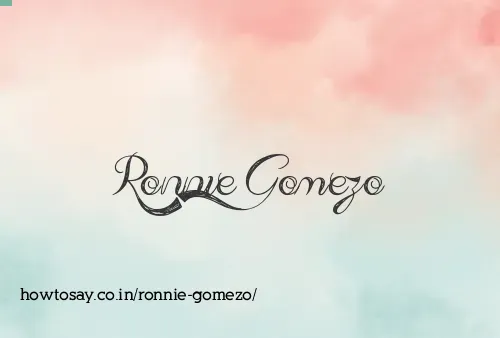 Ronnie Gomezo