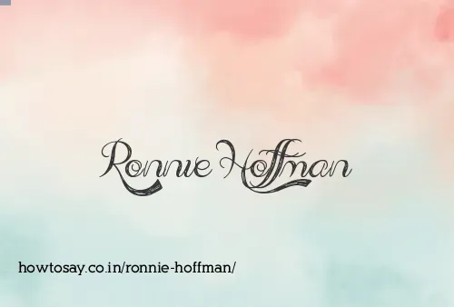Ronnie Hoffman