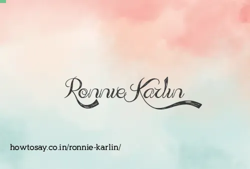 Ronnie Karlin
