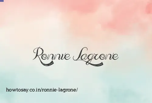 Ronnie Lagrone