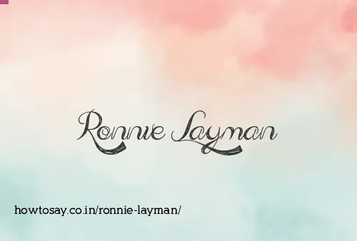 Ronnie Layman