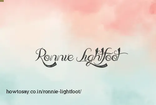 Ronnie Lightfoot