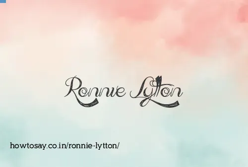 Ronnie Lytton