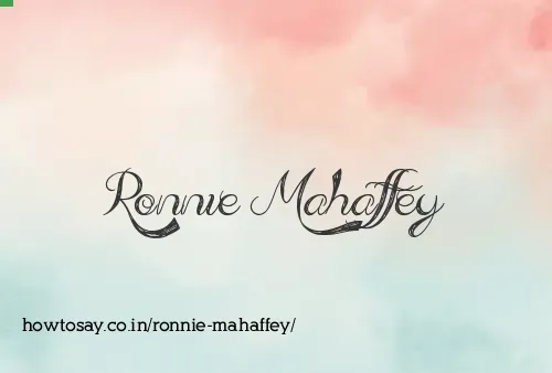 Ronnie Mahaffey