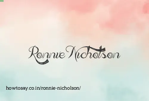 Ronnie Nicholson