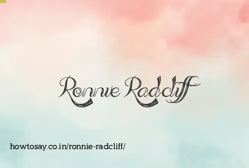 Ronnie Radcliff