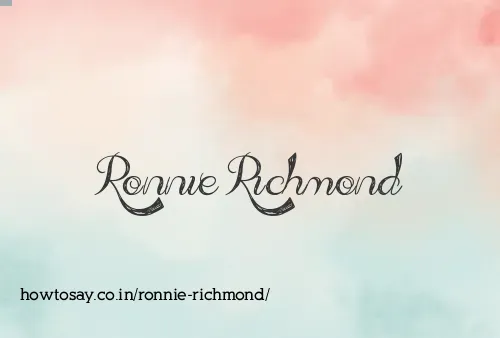 Ronnie Richmond