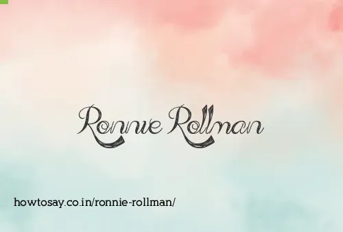 Ronnie Rollman