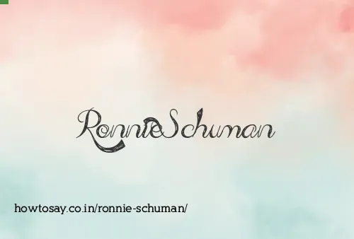 Ronnie Schuman