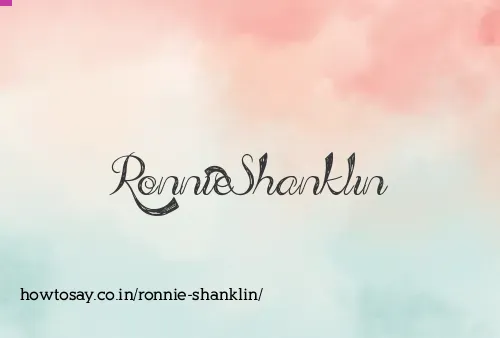 Ronnie Shanklin
