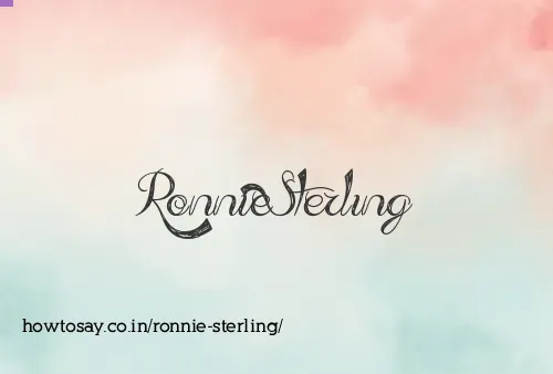 Ronnie Sterling