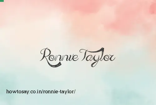 Ronnie Taylor