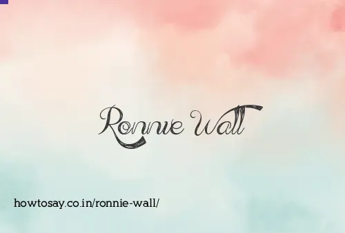 Ronnie Wall