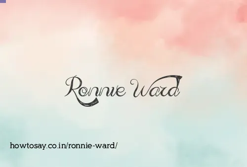 Ronnie Ward