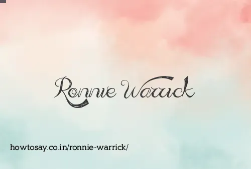 Ronnie Warrick