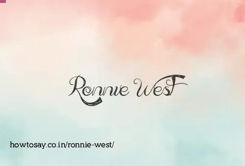 Ronnie West