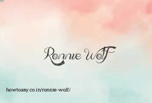 Ronnie Wolf