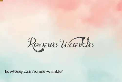 Ronnie Wrinkle