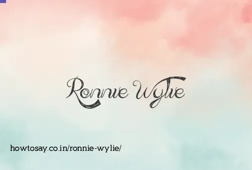 Ronnie Wylie