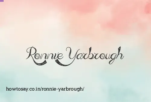 Ronnie Yarbrough