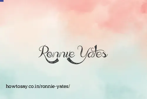 Ronnie Yates