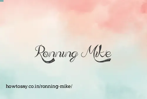 Ronning Mike