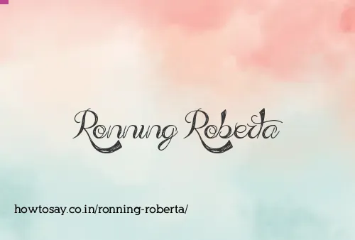 Ronning Roberta