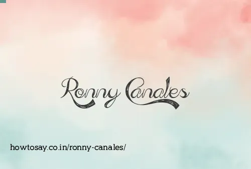 Ronny Canales