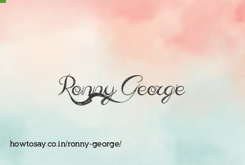 Ronny George