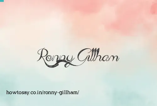 Ronny Gillham