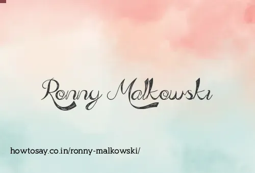 Ronny Malkowski