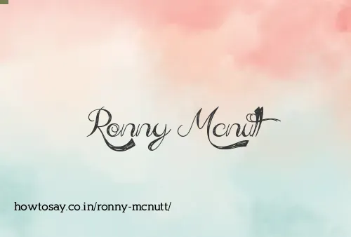 Ronny Mcnutt