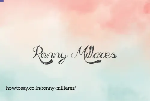 Ronny Millares