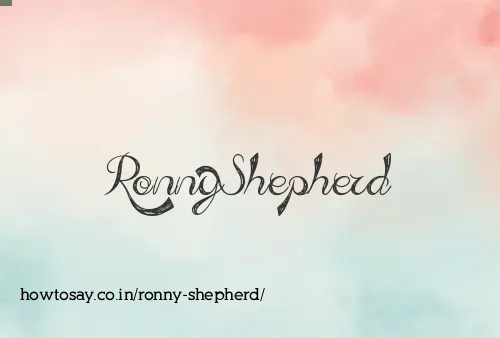 Ronny Shepherd