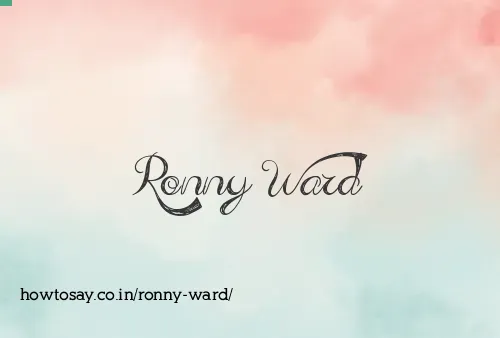 Ronny Ward