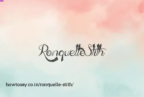 Ronquelle Stith