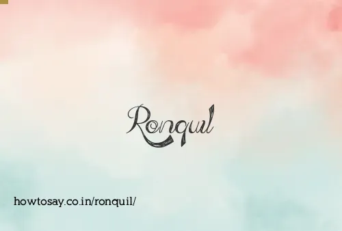 Ronquil