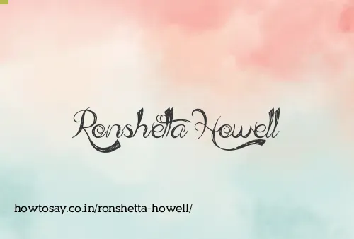 Ronshetta Howell