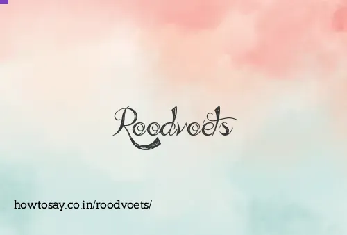 Roodvoets