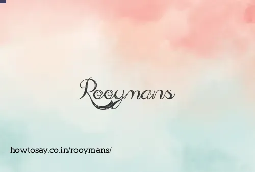 Rooymans