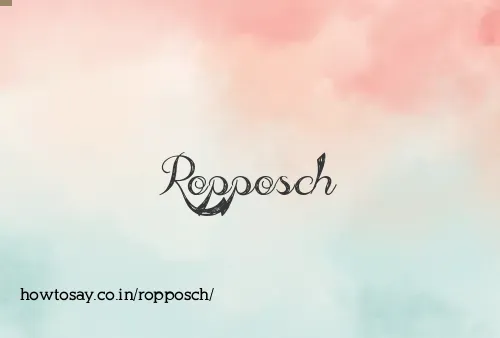 Ropposch