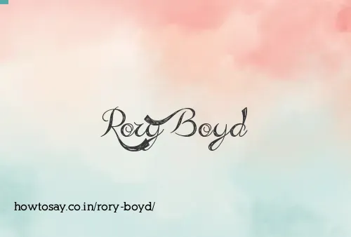 Rory Boyd