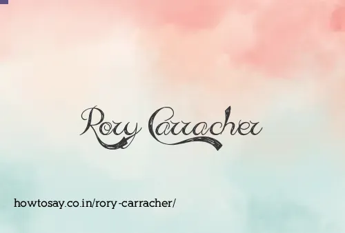 Rory Carracher