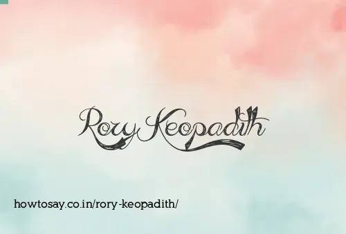 Rory Keopadith