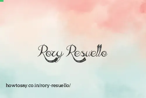 Rory Resuello