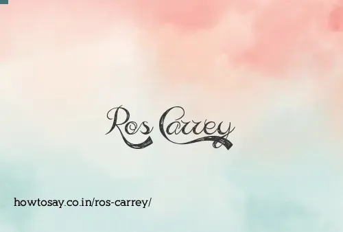 Ros Carrey