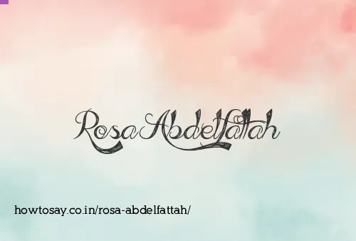Rosa Abdelfattah