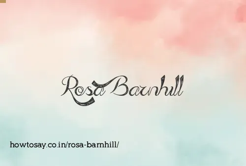 Rosa Barnhill