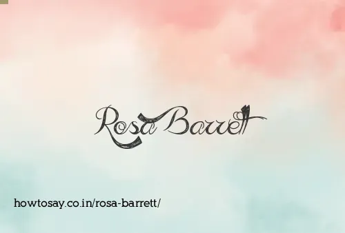 Rosa Barrett